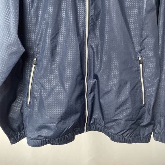 Adidas Golf Lightweight Full Zip Windbreaker in Navy Blue Size Large - Picture 2 of 7